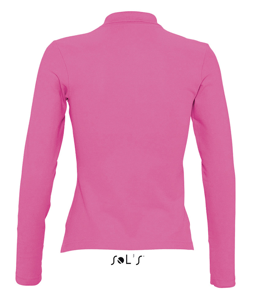 SOL'S Ladies Podium Long Sleeve Cotton Piqué Polo Shirt - Image 18