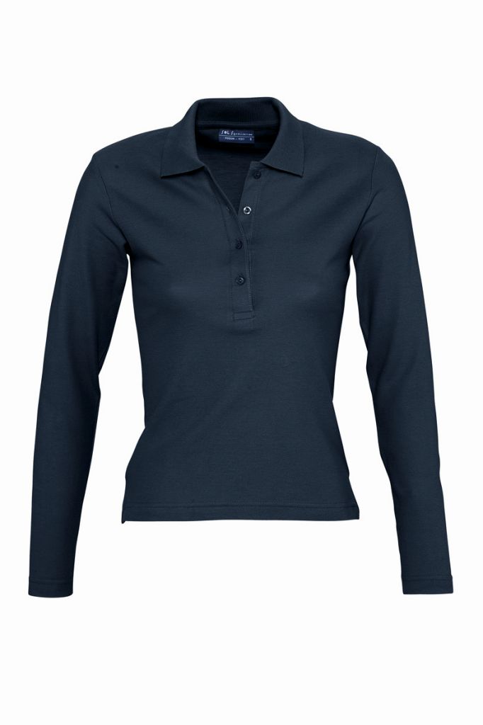 SOL'S Ladies Podium Long Sleeve Cotton Piqué Polo Shirt - Image 26