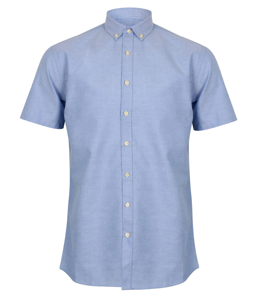 Henbury Modern Short Sleeve Regular Fit Oxford Shirt - Wreal Sports