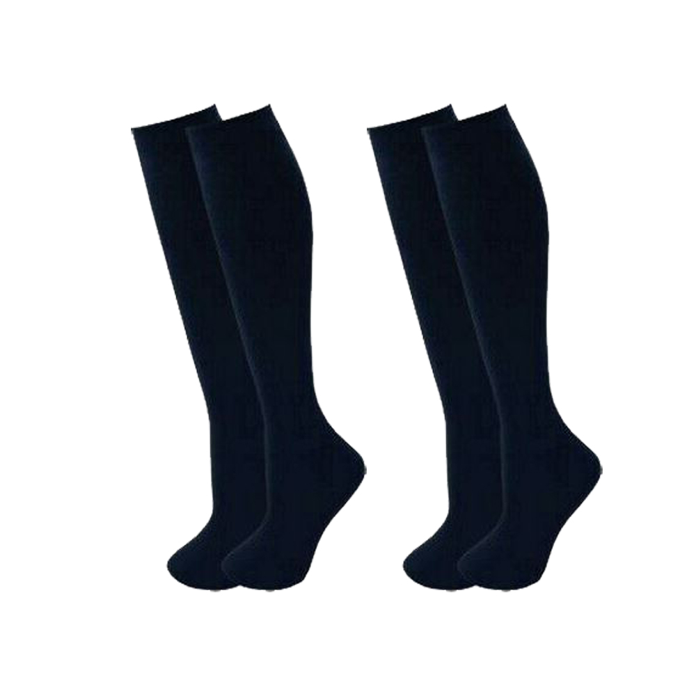 3/4 Navy Socks - Twin Pack - Wreal Sports