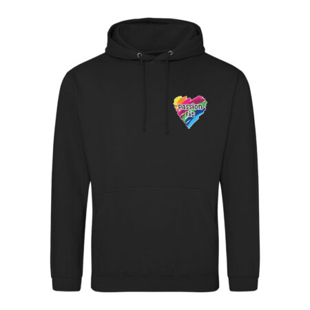 Passion Fit Hoody - Ladies - EMBROIDERED - Black