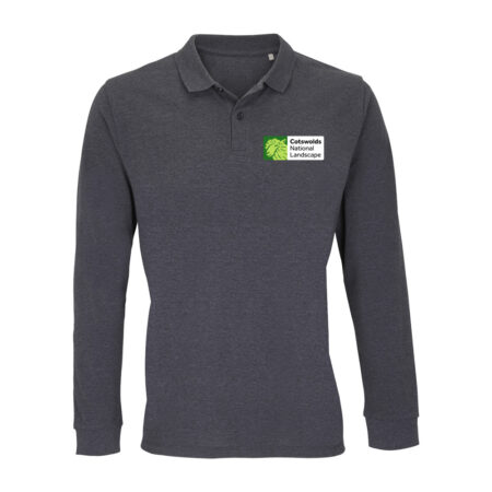 Cotswolds National Landscape Long Sleeve Polo Shirt - Unisex