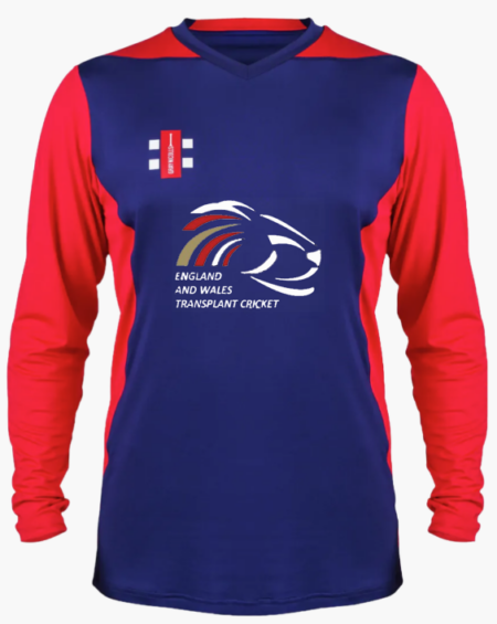 England & Wales Transplant Cricket T20 Long Sleeve Shirt