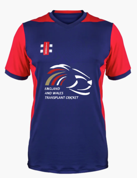 England & Wales Transplant Cricket T20 Short Sleeve Shirt