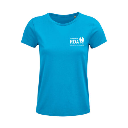 Cotswold RDA Ladies Round Neck T Shirt - Aqua