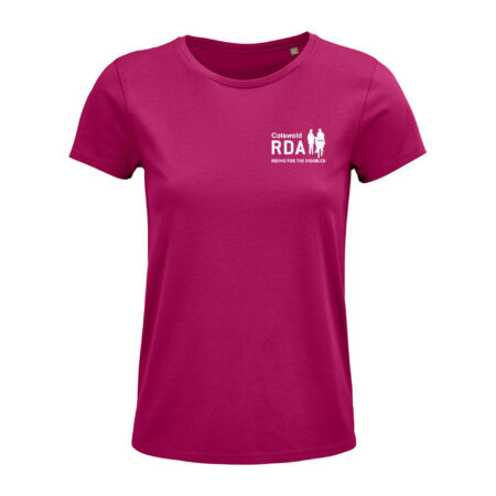 Cotswold RDA Ladies Round Neck T Shirt - Fuchsia