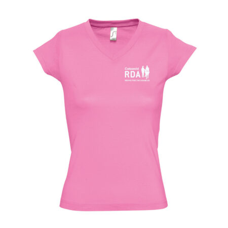 Cotswold RDA Ladies V Neck T Shirt - Orchid