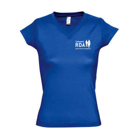 Cotswold RDA Ladies V Neck T Shirt - Royal